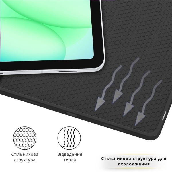 Фото - Чехол для планшета BeCover Flexible TPU Mate с креплением for Samsung Galaxy Tab A11 SM-X133/X135 8.7" Dark Green (715586)
